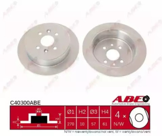 Тормозной диск ABE C40300ABE