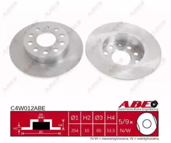 Тормозной диск ABE C4W012ABE