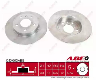 Тормозной диск ABE C4X003ABE