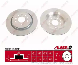 Тормозной диск ABE C4X018ABE