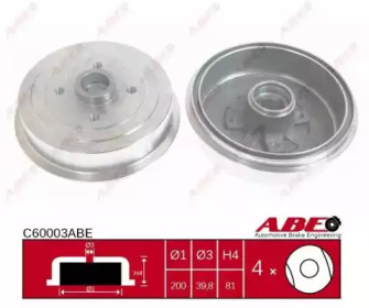 Тормозный барабан ABE C60003ABE