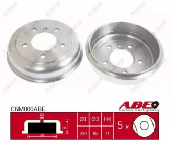 Тормозный барабан ABE C6M000ABE