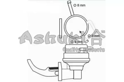 Топливный насос ASHUKI 0480-8003