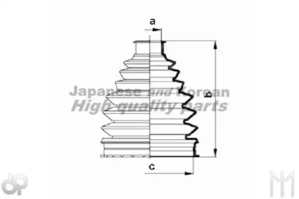 Комплект пылника, приводной вал ASHUKI 0858-7105