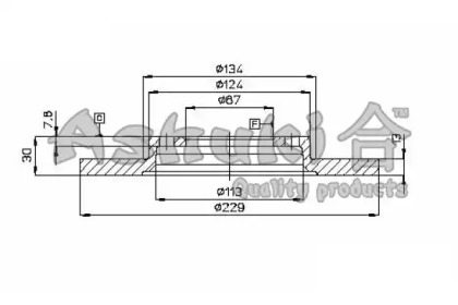 Тормозной диск ASHUKI 0990-0005