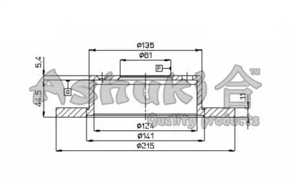 Тормозной диск ASHUKI 0990-2004