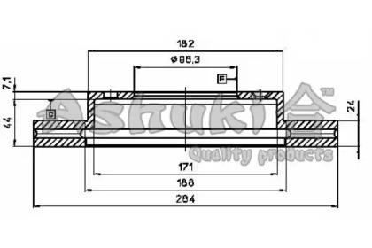 Тормозной диск ASHUKI 0990-2030