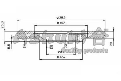 Тормозной диск ASHUKI 0990-2150