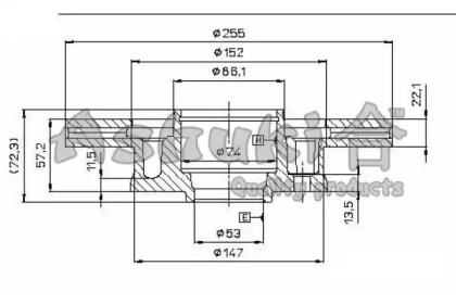 Тормозной диск ASHUKI 0990-2303