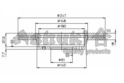 Тормозной диск ASHUKI 0990-2701