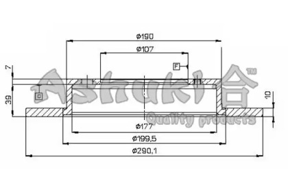 Тормозной диск ASHUKI 0990-3008