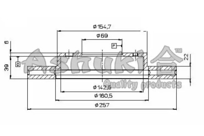 Тормозной диск ASHUKI 0990-3150