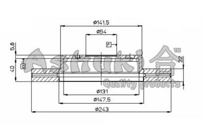 Тормозной диск ASHUKI 0990-6302