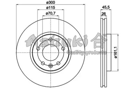 Тормозной диск ASHUKI 0990-7190