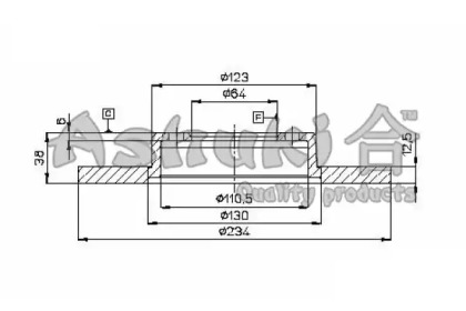 Тормозной диск ASHUKI 0990-7402