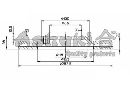 Тормозной диск ASHUKI 0990-9009