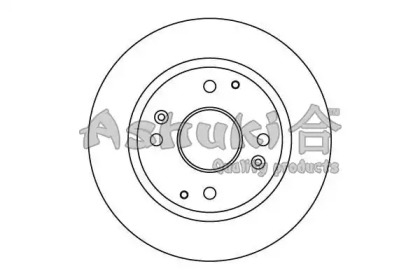 Тормозной диск ASHUKI 0993-0204