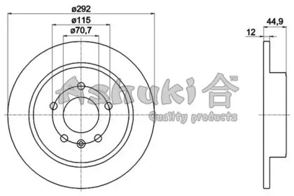 Тормозной диск ASHUKI 0993-1190