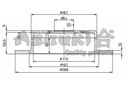 Тормозной диск ASHUKI 0993-2002