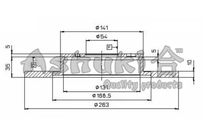 Тормозной диск ASHUKI 0993-4002