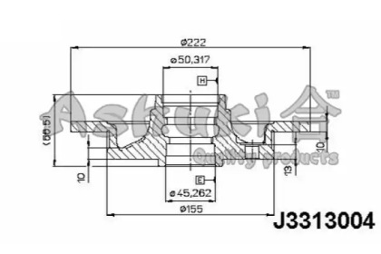 Тормозной диск ASHUKI 0993-4003