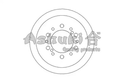 Тормозный барабан ASHUKI 1020-5102