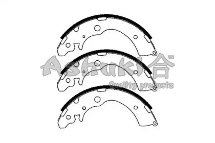 Комлект тормозных накладок ASHUKI 1050-0204