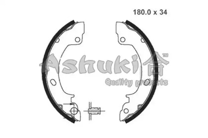 Комлект тормозных накладок ASHUKI 1050-5050