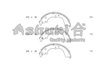 Комлект тормозных накладок ASHUKI 1050-5602