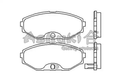 Комплект тормозных колодок ASHUKI 1080-4701