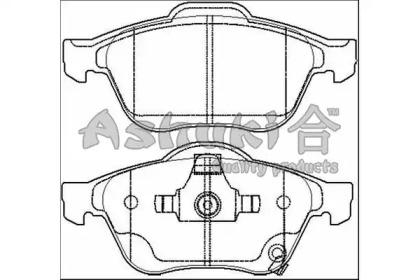 Комплект тормозных колодок ASHUKI 1080-5112