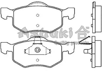 Комплект тормозных колодок ASHUKI 1080-7503