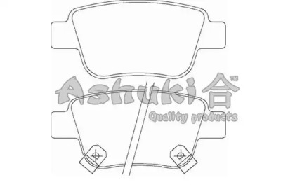 Комплект тормозных колодок ASHUKI 1083-0302