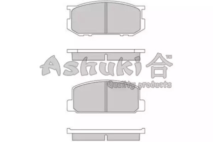 Комплект тормозных колодок ASHUKI 1083-2102