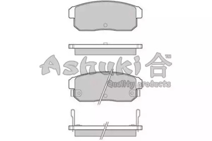 Комплект тормозных колодок ASHUKI 1083-8103