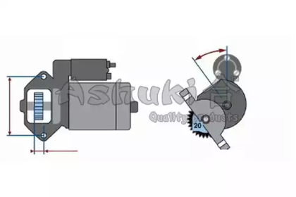 Стартер ASHUKI 1563-2303