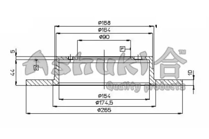 Тормозной диск ASHUKI C655-10