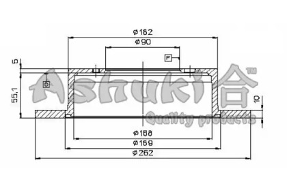 Тормозной диск ASHUKI C656-02