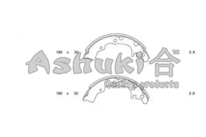 Комлект тормозных накладок ASHUKI D083-02