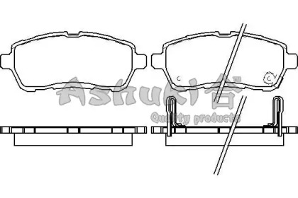 Комплект тормозных колодок ASHUKI D091-09