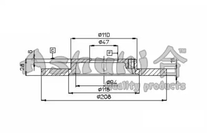 Тормозной диск ASHUKI D098-02