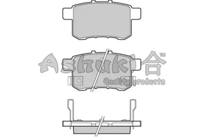 Комплект тормозных колодок ASHUKI H026-40