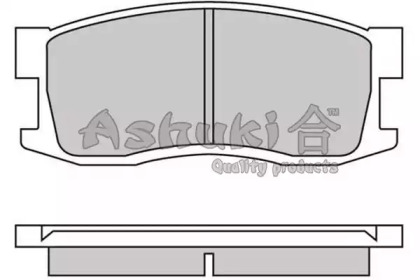 Комплект тормозных колодок ASHUKI H028-01