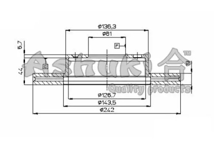 Тормозной диск ASHUKI H037-03