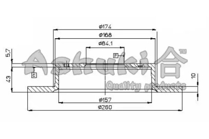 Тормозной диск ASHUKI H039-05