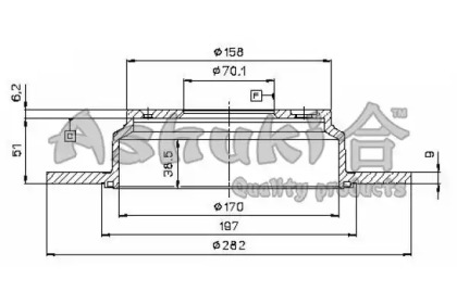 Тормозной диск ASHUKI H039-30