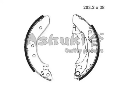 Комлект тормозных накладок ASHUKI H046-05