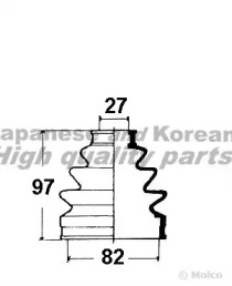 Комплект пыльника ASHUKI H064-45