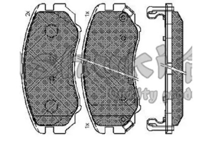 Комплект тормозных колодок ASHUKI I042-50