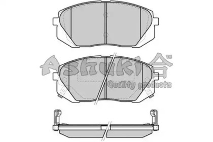 Комплект тормозных колодок ASHUKI I042-65